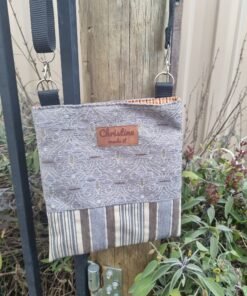 Crossbody Bag with Internal Pocket - Shades of Grey