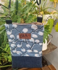 Crossbody Bag with Internal Pocket - Shades of Blue