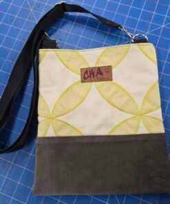 Crossbody Bag with Internal Pocket - Yellow/Brown