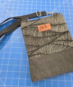 Crossbody Bag with Internal Pocket - Black/Charcoal