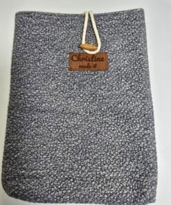Book Pouch - Blue/Grey