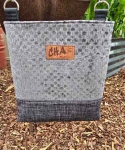 Crossbody Bag with Internal Pocket - Grey Dots