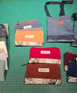 Corduroy Zippered Pouches - Asst'd colours