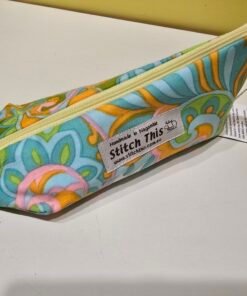 Ultimate Upcycled Slipper Pouch - Retro Yellow zipper