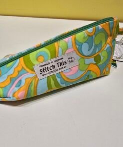 Ultimate Upcycled Slipper Pouch - Retro Green zipper