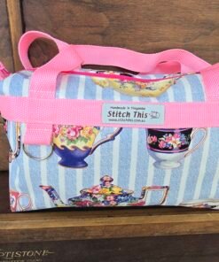 Boxy Toiletry Bag - Teacups & Teapots