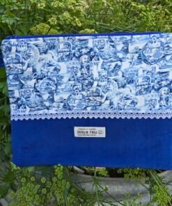 Knitting Bag | Zippered Pouches - Blue Willow