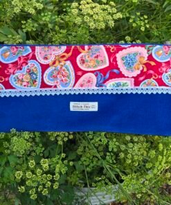 Knitting Bag | Zippered Pouches Long - Loving Hearts