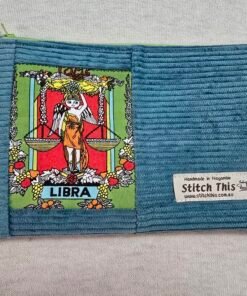 Zodiac Pouch - Libra Teal/Brown
