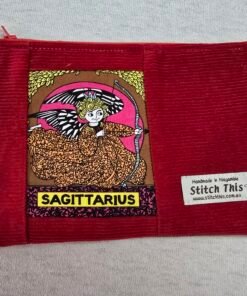 Zodiac Pouch - Sagittarius Red/Brown