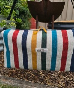 The "Eco-Voyager" Boxy Travel Bag - Multi Colour Stripes