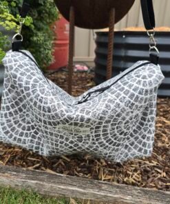 The "Eco-Voyager" Reclaimed Boxy Travel Bag - Medallion Grey