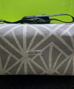 The "Eco-Voyager" Boxy Travel Bag - Kikka Grey/Ivory