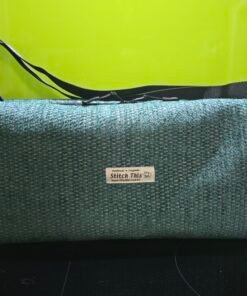 The "Eco-Voyager" Boxy Travel Bag - Jade