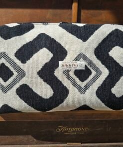 The "Eco-Voyager" Boxy Travel Bag - Black Geometric