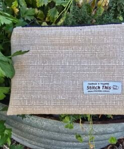 Zippered Toiletry Pouch - Fawn Textured