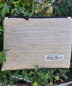 Zippered Toiletry Pouch - Striped Fawn