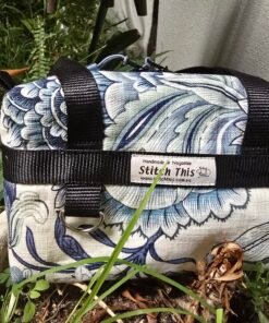 Boxy Toiletry Bag - Blue Jacobean Small