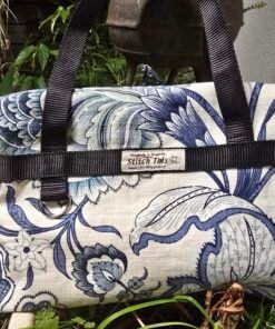 Boxy Toiletry Bag - Blue Jacobean Large