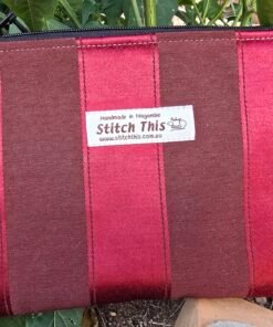Zippered Pouches - Burgundy
