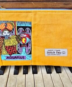 Zodiac Pouch - Aquarius Yellow/Brown