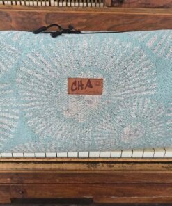 The "Eco-Voyager" Boxy Travel Bag - Aqua Sunburst Medallion