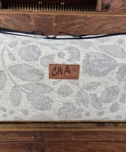 The "Eco-Voyager" Boxy Travel Bag - Pale Grey Floral Pattern