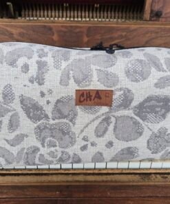 The "Eco-Voyager" Boxy Travel Bag - Muted Grey Floral Pattern