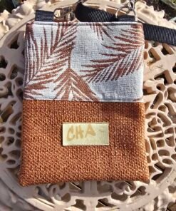 Crossbody Bag (no pocket)- Rust Leaf