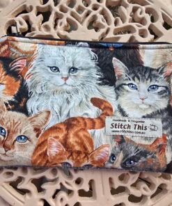 Zippered Pouch - Cats