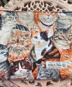 Padded Book Sleeve with Magnetic Closure - Cats II