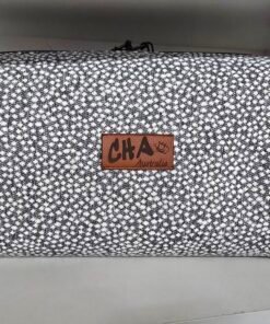The "Eco-Voyager" Medium Boxy Travel Bag - Grey/White