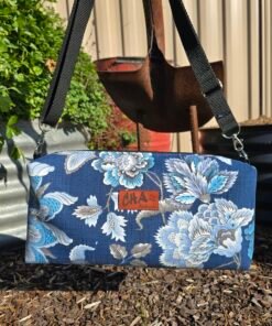 Boxy Toiletry Bag - Blue Jacobean Shorter & Wider