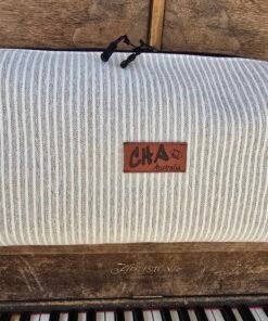 The "Eco-Voyager" Boxy Travel Bag - Cream Stripe