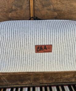 The "Eco-Voyager" Boxy Travel Bag - Pale Grey Stripe